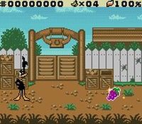 une photo d'Ã©cran de Daffy Duck - Un Tresor de Canard sur Nintendo Game Boy Color